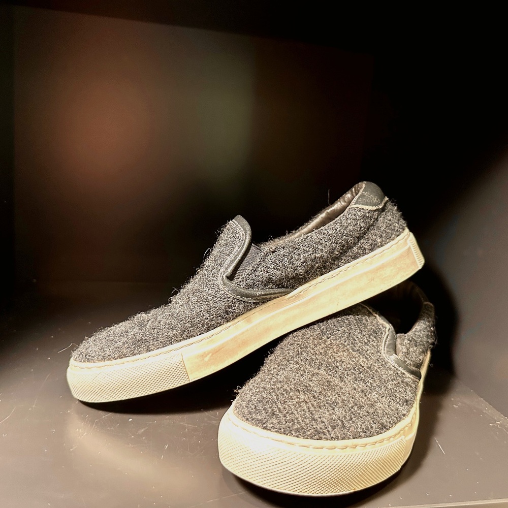 Diemme Grey Wool Slip Ons Size 7